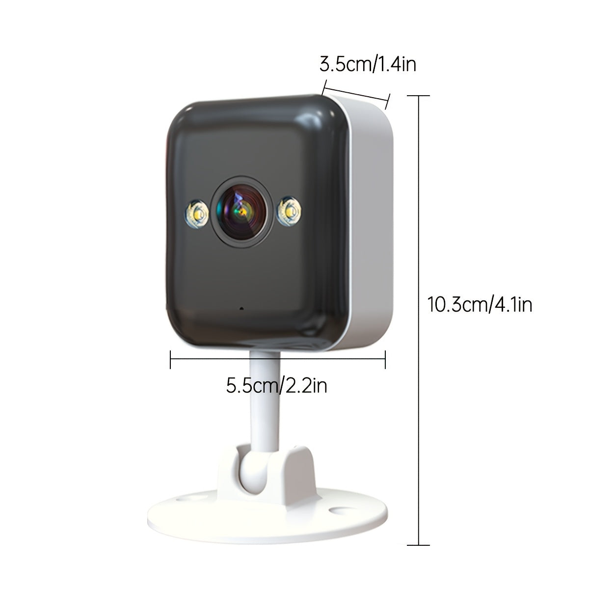 Wireless Security Camera offers Full-Color Night Vision in 1080P HD, Two-Way Audio, and Motion Detection. USB Powered, with Built-in WiFi & App Support. Includes AP Hotspot for use without Internet connection.