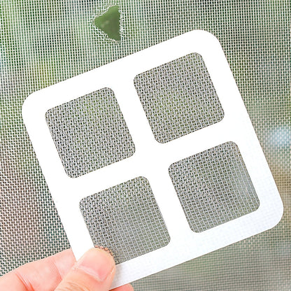 6 Self-Adhesive Window Screen Repair Tapes - 3.94x3.94inch - Simple Application for Patching Door and Window Screen Holes