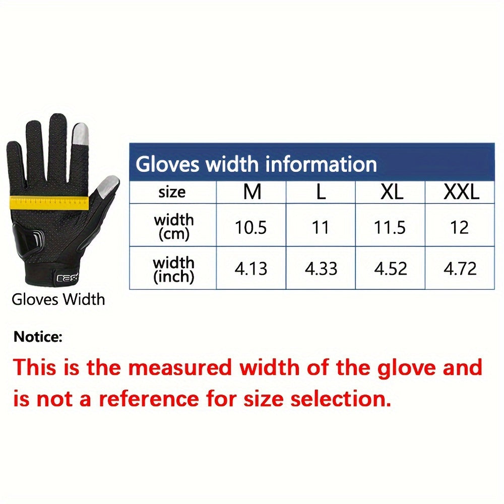 Breathable, anti-fall motorcyclist gloves for men and women, with touch screen capability.