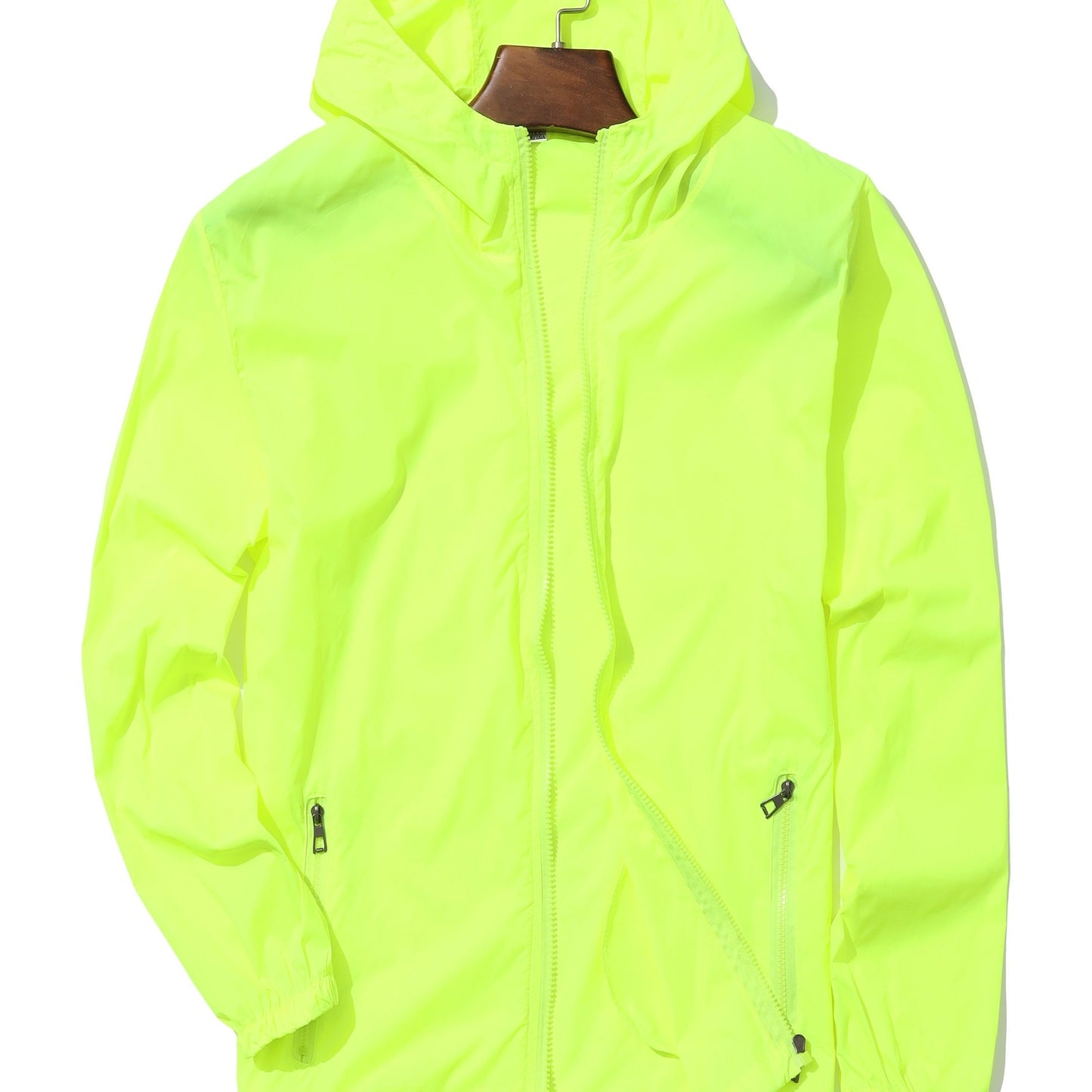 Light and breathable sun protection windbreaker for men and women, quick-drying, with a couple hood and random zipper for outdoor activities in spring and summer.