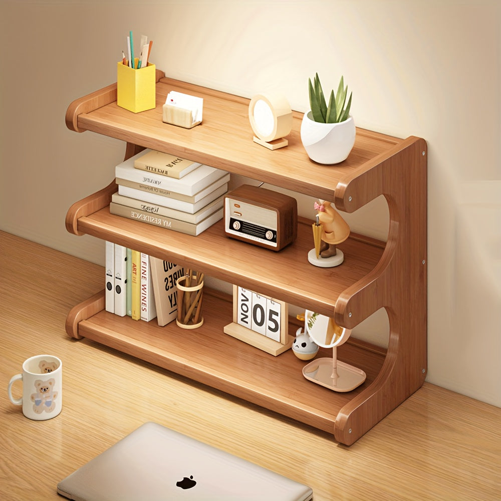 Multi-Layer Desktop Storage Rack for Office or Home Use