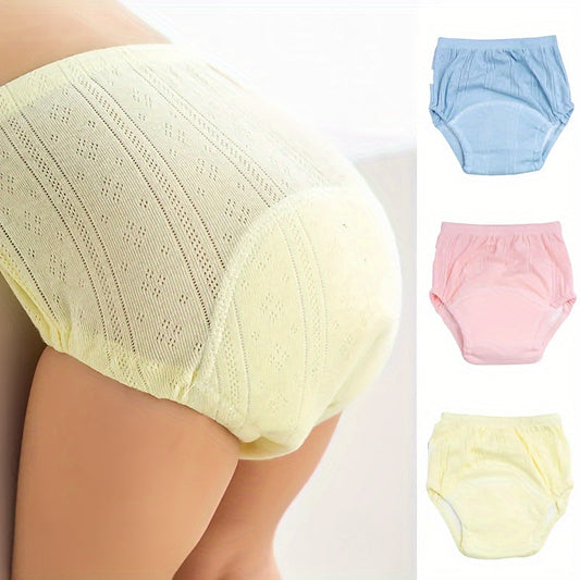 Set of 6 Youngsters' Training Pants - Reusable Cloth Diapers with Leak-Proof Liners, Various Colors, All-Season Wear, Breathable Material