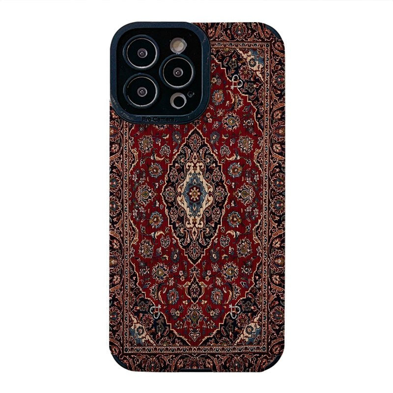 Nordic retro American ethnic patterns for TPU iPhone 16 Pro Max cases, compatible with various iPhone models, featuring silicone anti-drop vertical stripes and a stylish protective cover.