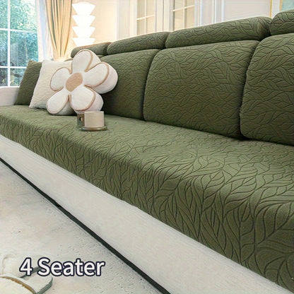 Jacquard stretch stain-resistant sofa slipcover, universal fit for all seasons, nonslip couch cover for home decor.