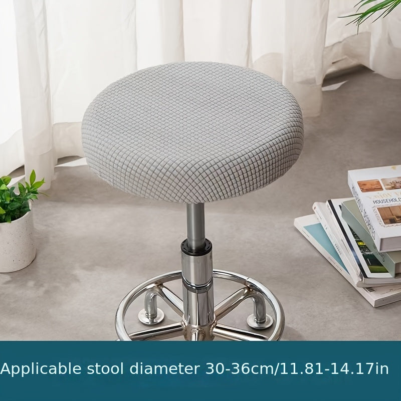 Adjustable round stool cover, removable and washable chair protector - perfect gift for Christmas or New Year