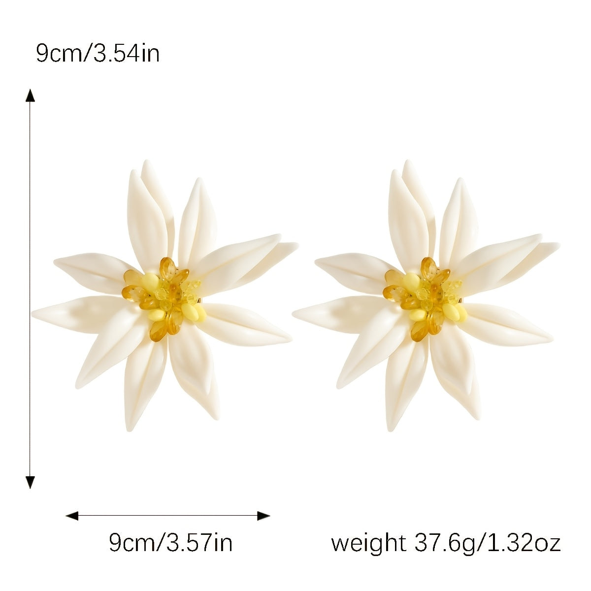 Beautiful resin lotus flower stud earrings designed for women with stainless steel posts, suitable for both parties and everyday wear. A great gift idea for family and friends, featuring an exaggerated 3D design perfect for vacation.