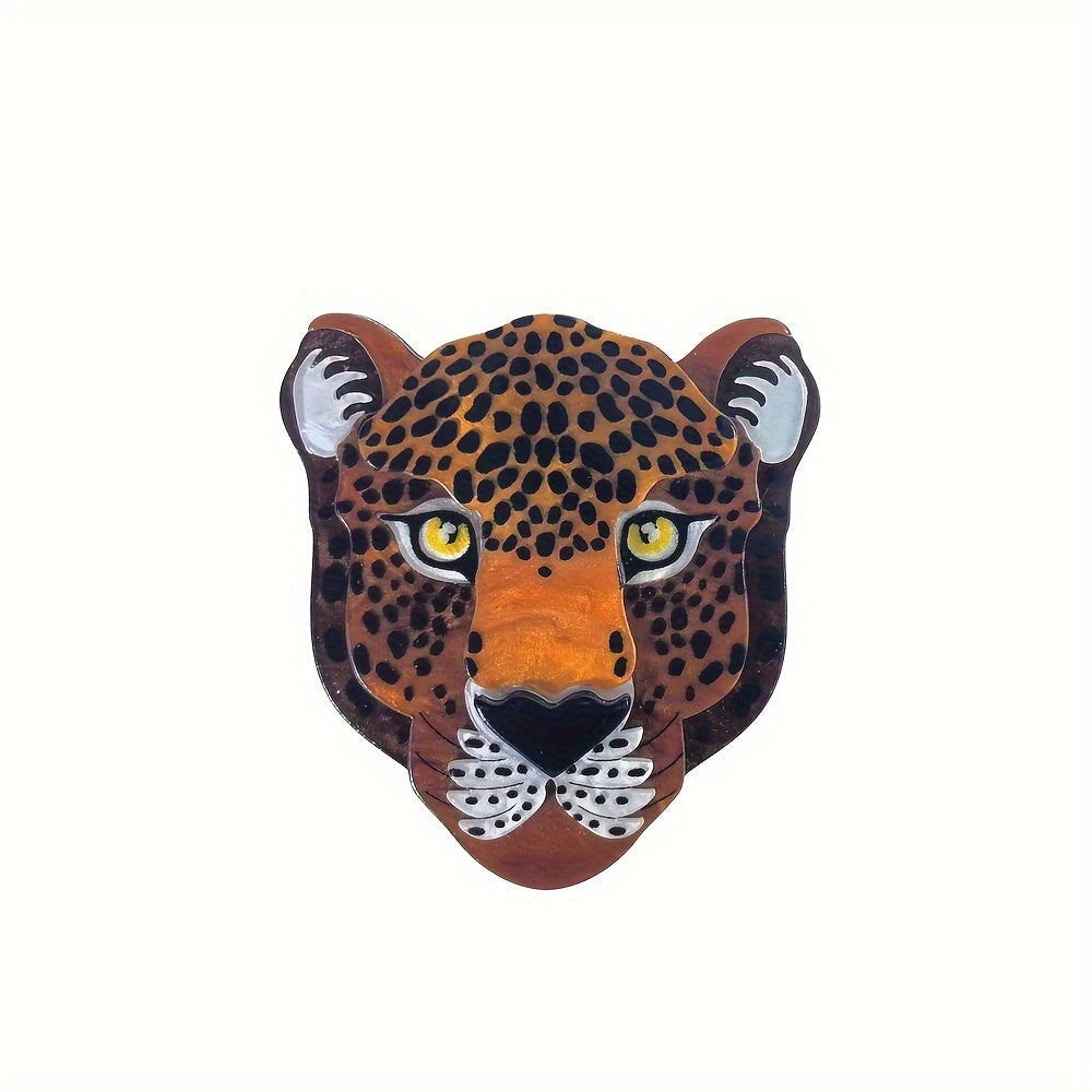 Beautifully-made Acrylic Leopard Brooch: Ideal for Enhancing Dresses and Hats, Gift Giving during Holidays, and Beyond - Comes with a Gift Box