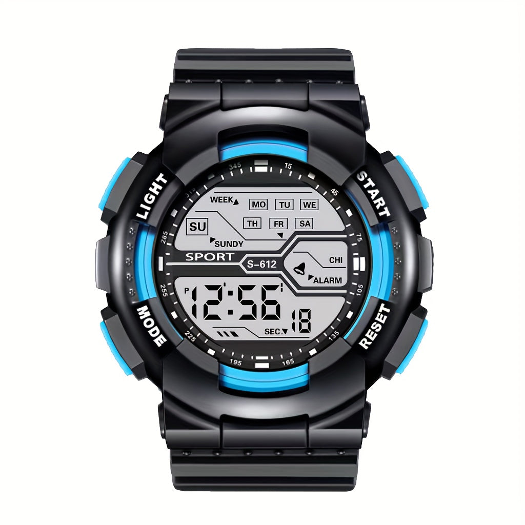 Great Gift Idea: Sporty Electronic Watch with Luminous Display, Perfect for Teens and Adults