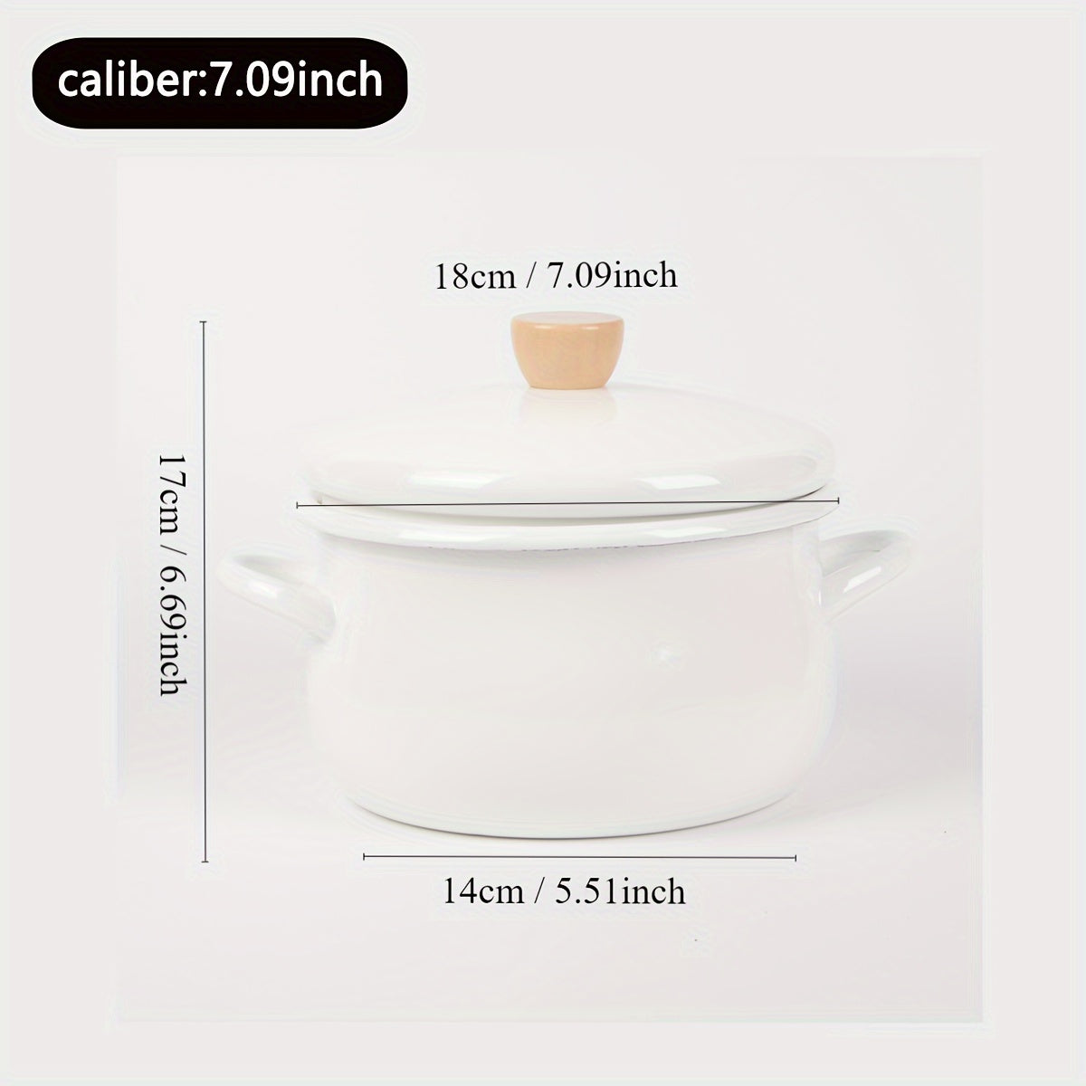 This multifunctional non-stick pot is made of high-quality enamel and is 1pc thick. It can be used as a soup pot, boiling pot, or stewing pot with various large capacity options available. Perfect for use in restaurant kitchens or outdoor cooking, this