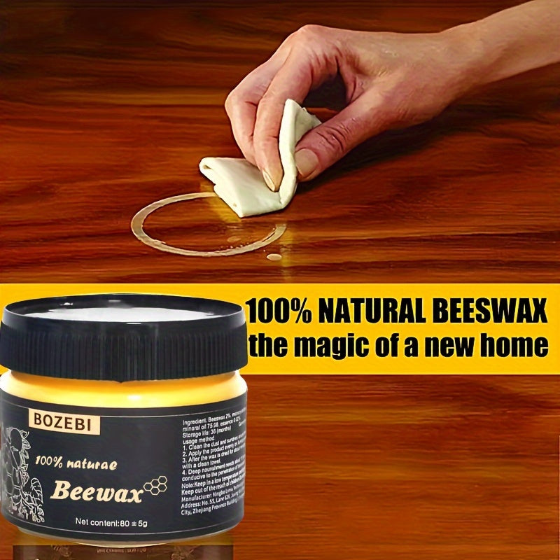 Redwood Maintenance & Polishing Oil for Wooden Floors and Composite Surfaces - Beeswax Furniture Polish Kit with Sponge, Essential for Home Cleaning