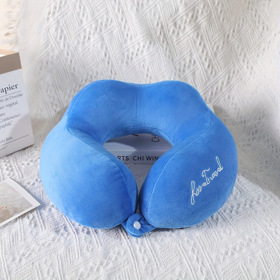 U-shaped Pillow with Neck Support for Travel, Airplanes, and Office Naps - Portable and Specialized Adult Neck Pillow