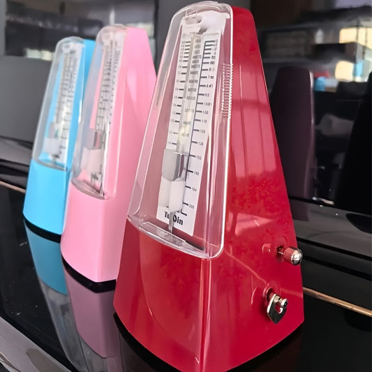 Durable ABS Plastic mechanical metronome for accurate timing, available in multiple colors.