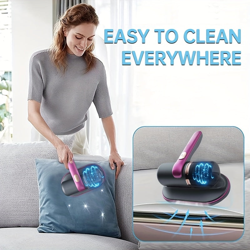 Powerful Cordless Handheld Vacuum Cleaner with 1pc - USB Rechargeable and 4000mAh Lithium Battery for Bed, Sofa, Pillow, Carpet, and Pet Hair Removal - Perfect for Living Room, Bedroom, Clothes, Floor, and Pet Supplies