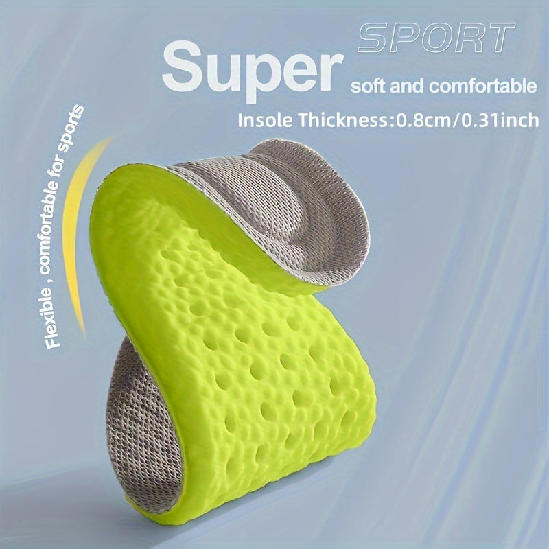 5 pairs of arch support insoles with advanced technology for comfort, breathability, and shock absorption.