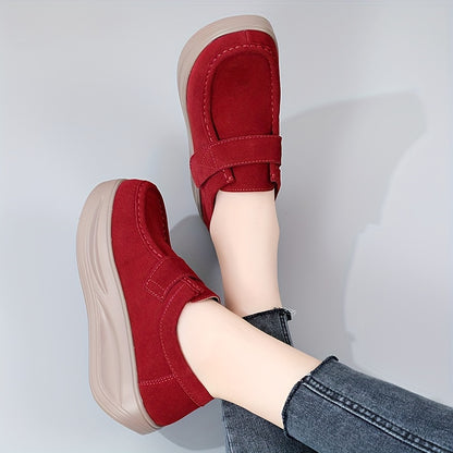 Women's trendy loafers with platform soft sole for comfortable daily wear.