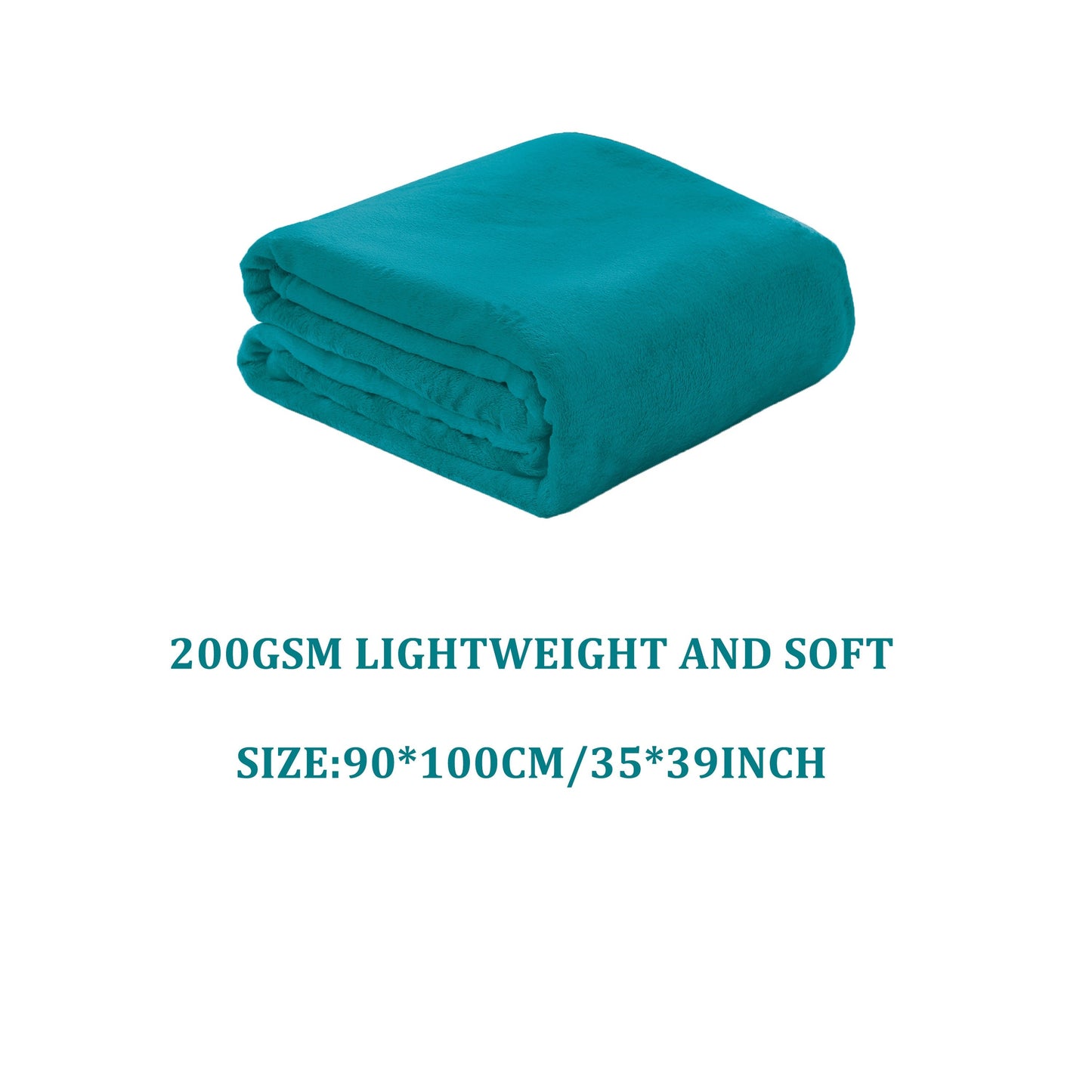 Solid Flannel Blanket, 200G, 1 piece