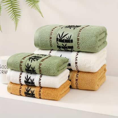 6-piece Bamboo Fiber Towel Set: Soft, Quick-dry, Absorbent for Home, Gym, Bathroom