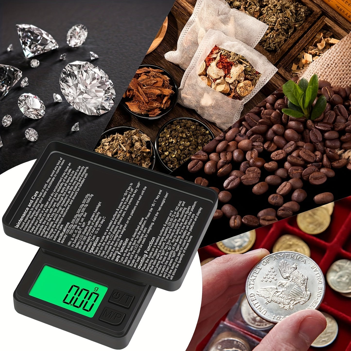 ANJIEYU's High Precision 0.01g Digital Mini Tea Scale for Home Use