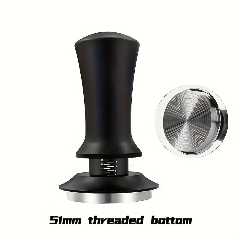 This high-quality Stainless Steel Espresso Tamper is designed for precision, with adjustable depth and a calibration spring to ensure the perfect tamping every time. Ideal for both professional baristas and home use.