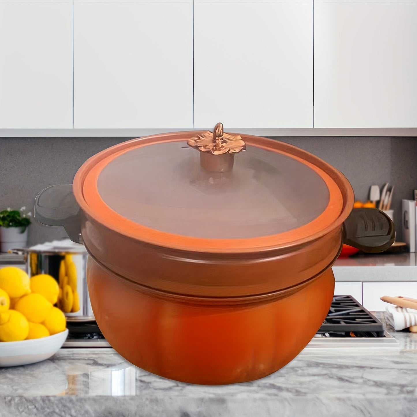 Large capacity 8L pressure cooker with steamer, featuring non-stick coating - Perfect for a variety of dishes, suitable for induction cooktops.