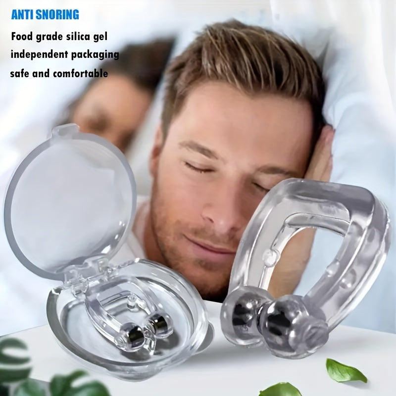 6 magnetic nose clips to improve sleep and stop snoring.