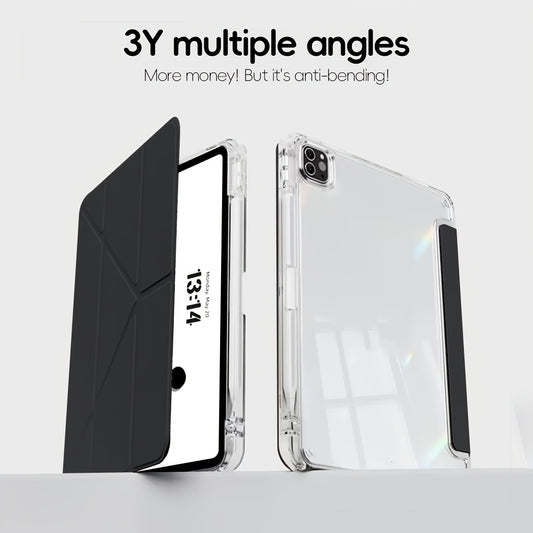 Protective case for various iPad models offering simple protection with ultra-thin design and advanced soft back cover.