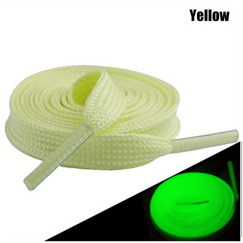 1 Pair of Glow-in-the-dark Shoelaces for Men and Women's Sneakers, Reflective