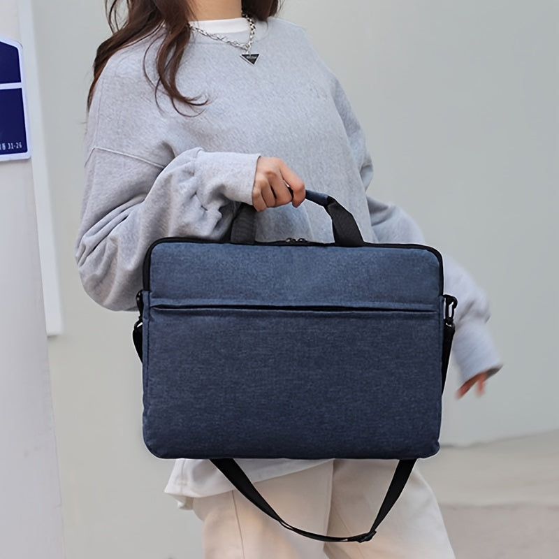 Multipurpose laptop bag made of waterproof nylon, with a large capacity, expandable features, and suitable for both business and casual use by men and women. Perfect for travel, work, and