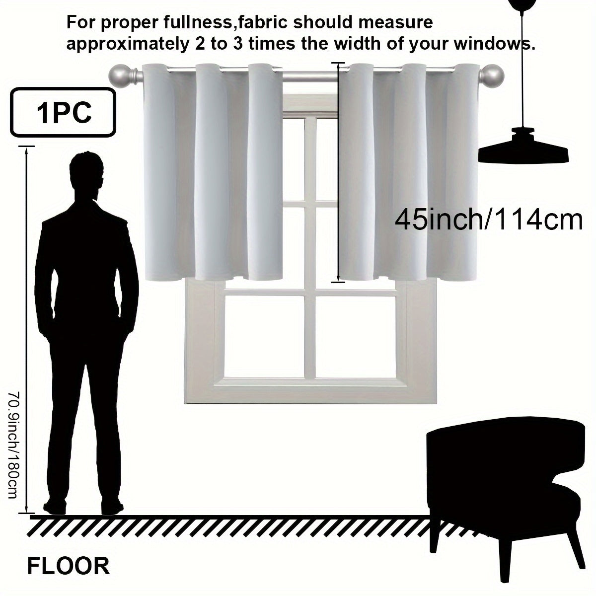 1PC Insulation and Blackout Circle Curtains, Ideal for Bedrooms and Living Rooms, Minimize Noise and Light Blocking