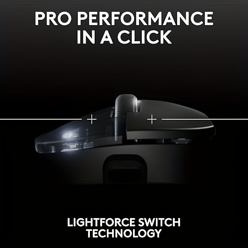 Logitech G PRO X SUPERLIGHT 2 LIGHTSPEED Wireless Gaming Mouse with HERO 2 sensor, LIGHTFORCE Hybrid Switches, and 44,000 DPI.