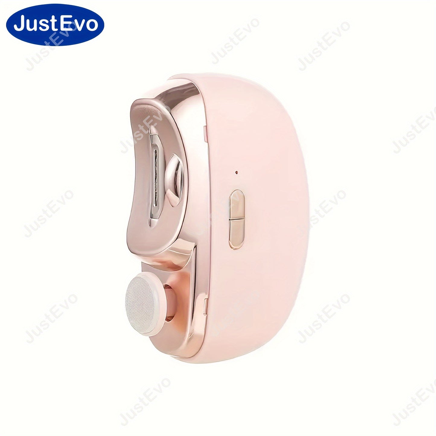 JUSTEVO Electric Nail Clipper is a USB rechargeable tool with a 400mAh lithium polymer battery. It is perfect for manicure, nail filing, polishing, and shaping. An ideal gift for friends