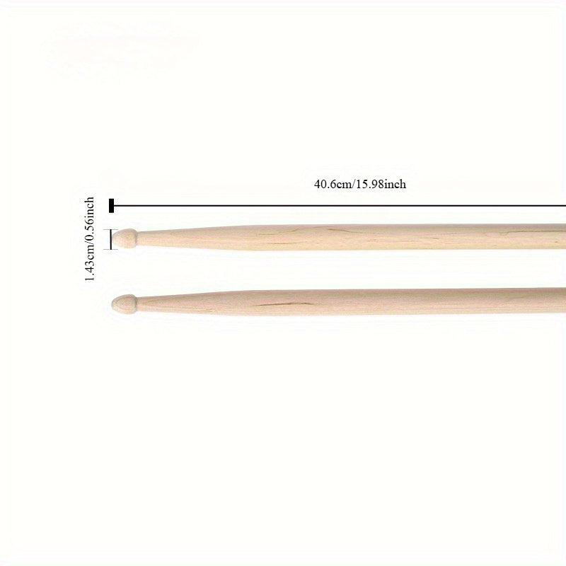 20 pieces of maple drumsticks, including 10 pairs of 5A and 7A practice drumsticks for jazz.