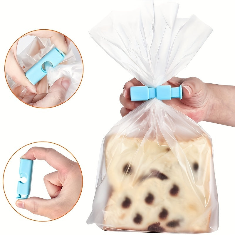 Set of 10 Bread Bag Clips for Sealing Various Food Bags in the Kitchen, Keep Food Fresh and Moisture-proof with these Plastic Sealing Clips