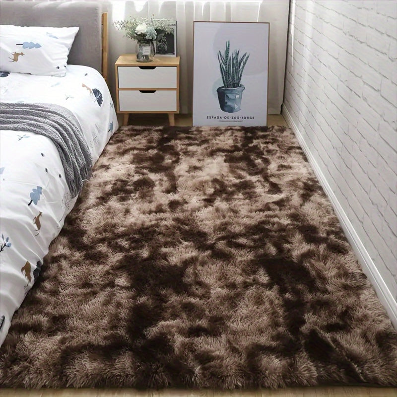 Soft and fluffy area rug, perfect for adding luxury to your bedroom and home decor. Non-slip and machine washable for easy maintenance.