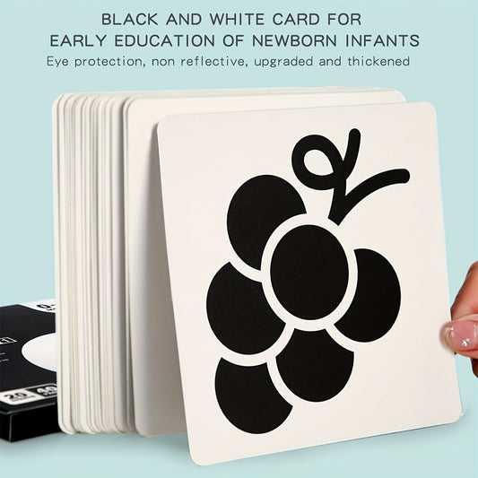 Visual Stimulus Cards Set for Early Education - Featuring High Contrast Colors for Brain Development and Visual Stimulation, Made from Chinese Origin Paper Products, Suitable for Children Aged 0-3 Years - Includes 20 Cards with 40 Sides, Ideal for