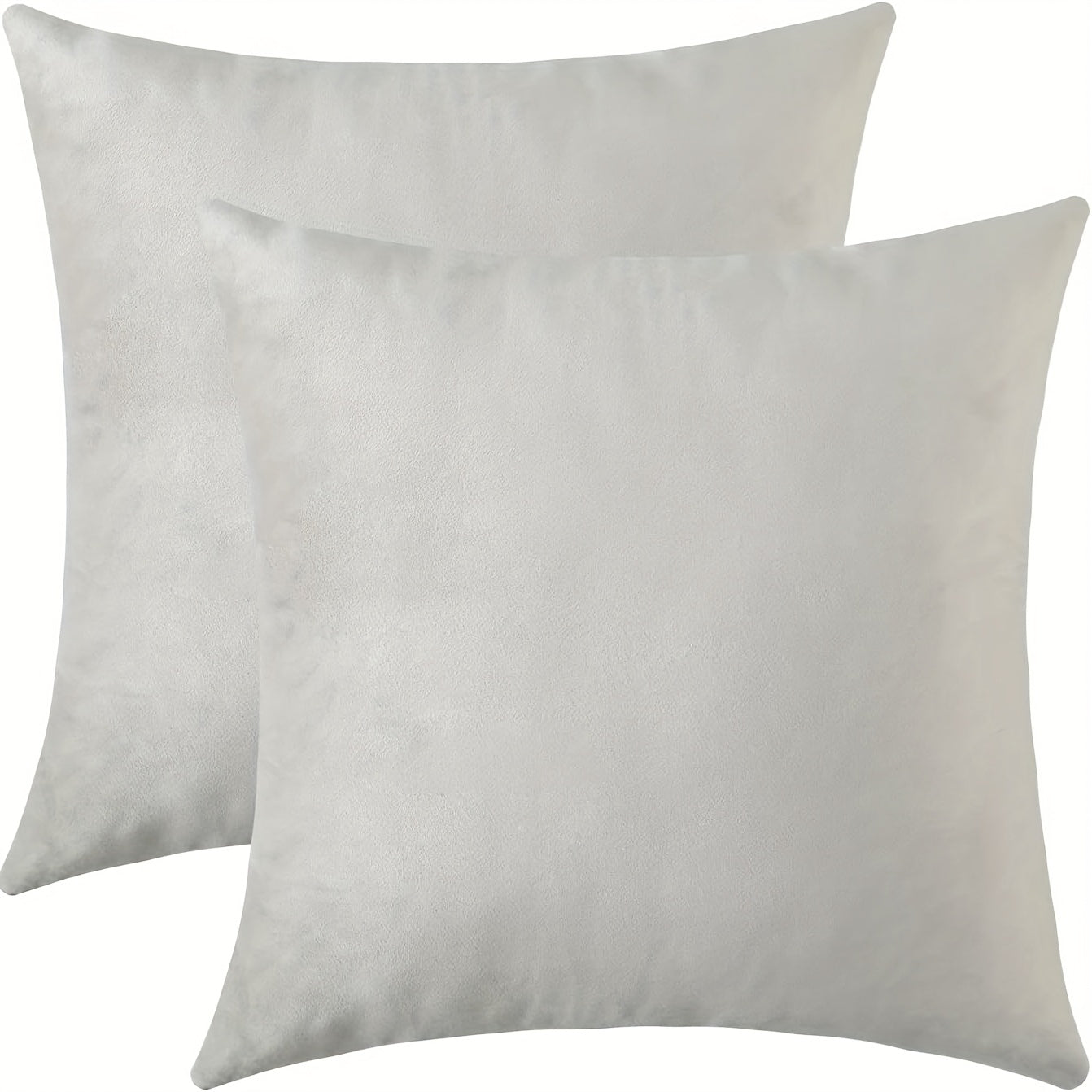 2 Velvet decorative pillow covers without insert, 45.72cm each, for sofa, bed, car, living room.