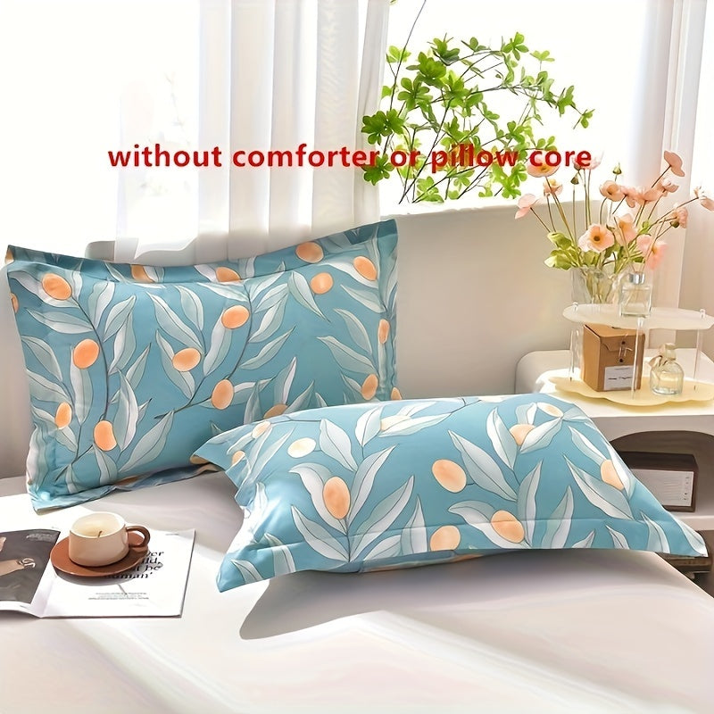 2 Pack of Washable Fabric Pillowcases Made with Skin-friendly Material