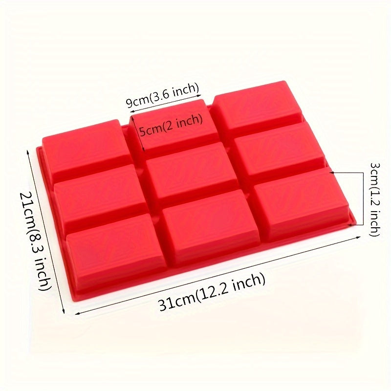 This 9-Cavity Silicone Mini Loaf Pan is both durable and versatile, making it perfect for baking cakes, breads, meatloaf, and more. It is made of food grade silicone and is easy to clean.