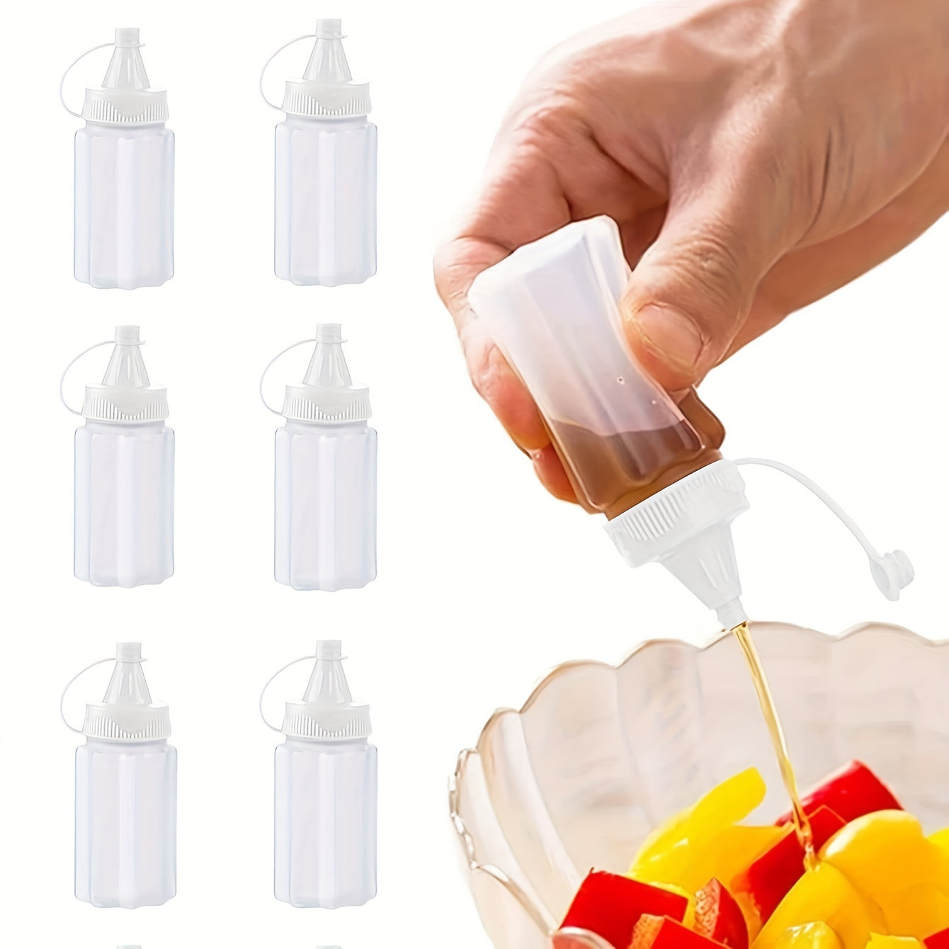 Portable outdoor BBQ tomato sauce squeeze bottle