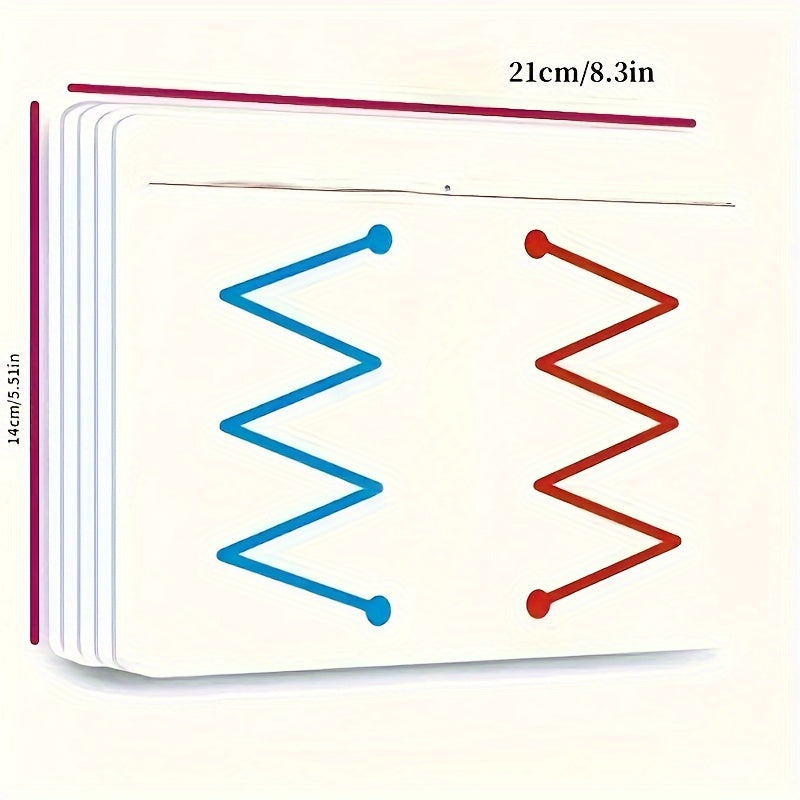 20-Pack Coordination and Motor Skills Practice Boards made of durable cardboard with 3 difficulty levels and a reusable writing surface, non-electric.