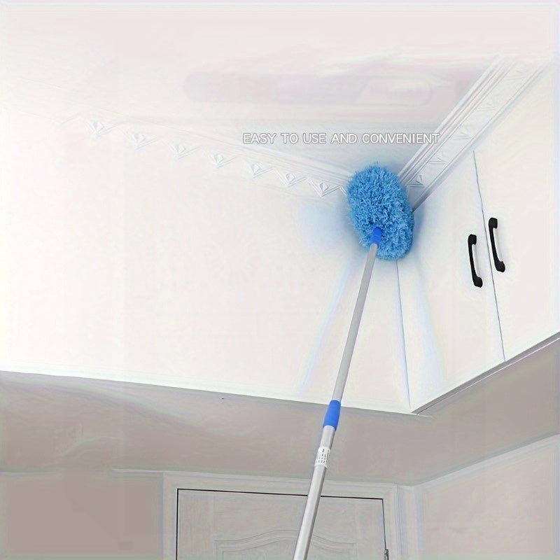 The Microfiber Ceiling Fan Cleaner is a versatile solution for cleaning hard-to-reach places. With its telescopic wand and reusable duster, it makes cleaning ceiling fan blades and walls a breeze. Perfect for use on bookshelves, furniture, and more, this