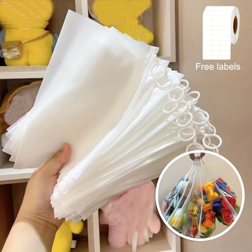 Choose from 10, 30, or 50 pieces of versatile and durable storage bags for small items. These practical packaging bags are perfect for organizing various items. The multi-functional frosted design makes it easy to see inside, and the waterproof pull ring