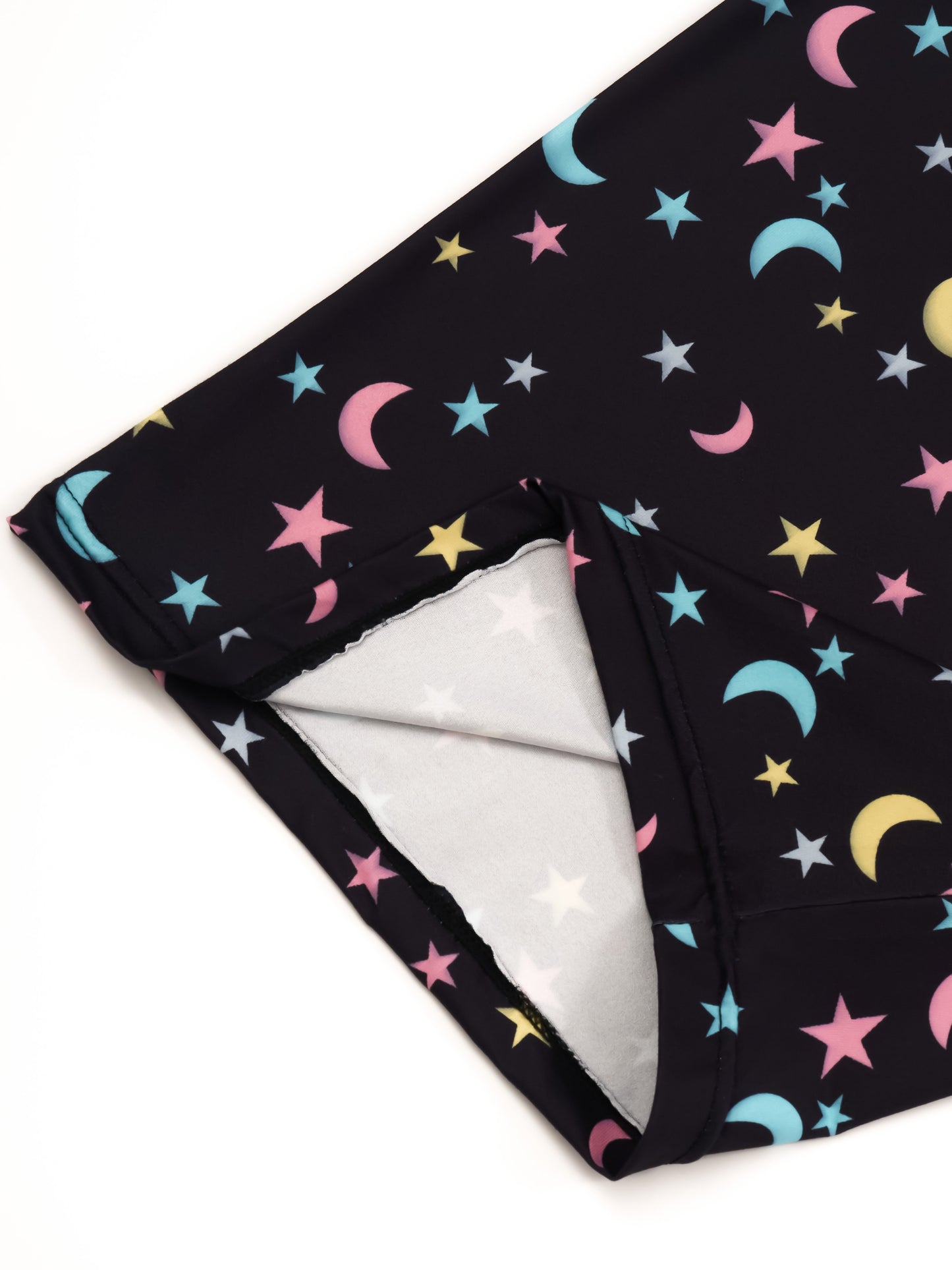 2 Women's Plus Boho Pajama Pants with Bow & Moon & Star Print in Plus Size