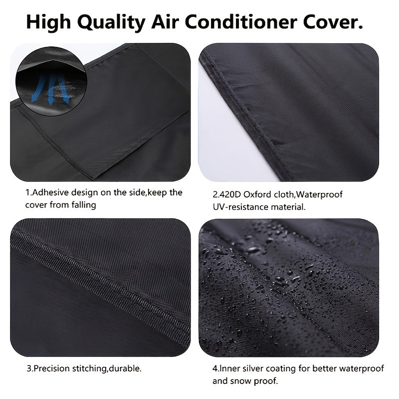 Protect your outdoor central air conditioner from water and dust with this cover. Designed to fit most standard units, this cover measures 30 inches wide, 30 inches deep, and 30 inches high. Made with durable Oxford fabric that provides UV protection