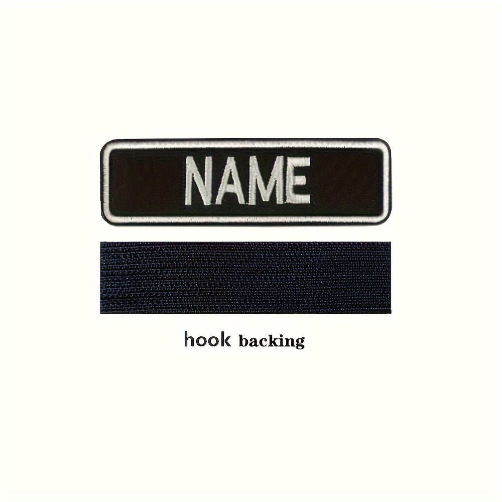 Customize your style with a personalized embroidered name patch for clothing, backpacks, jackets, and more.