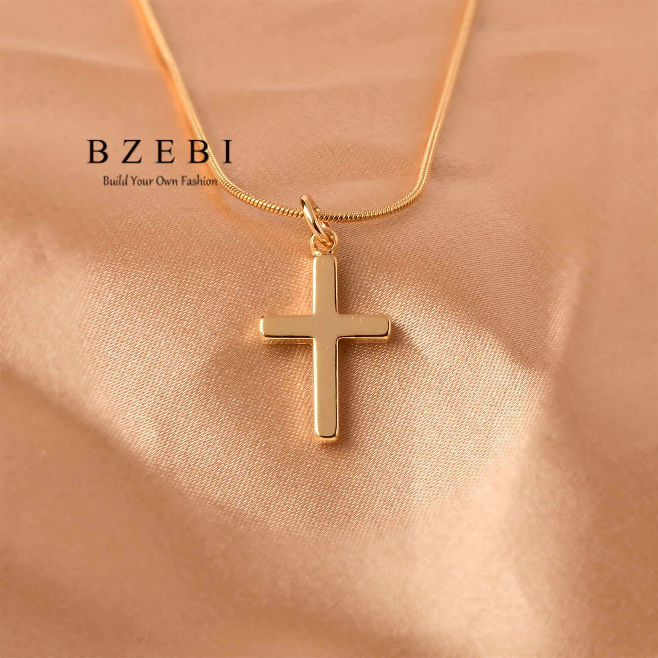 The jewelry set for women is elegant and minimalist, featuring a cross-shaped necklace and ring made of 18K gold-plated zirconia. It is adjustable and comes in a gift box, making it a perfect gift for birthdays, Christmas, Mother's Day, and Valentine's