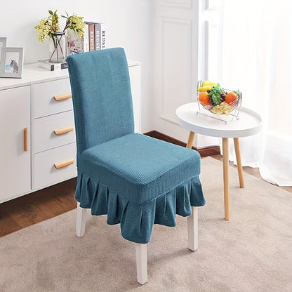 4/6 piece stretch chair slipcovers for dining room or living room furniture protection.