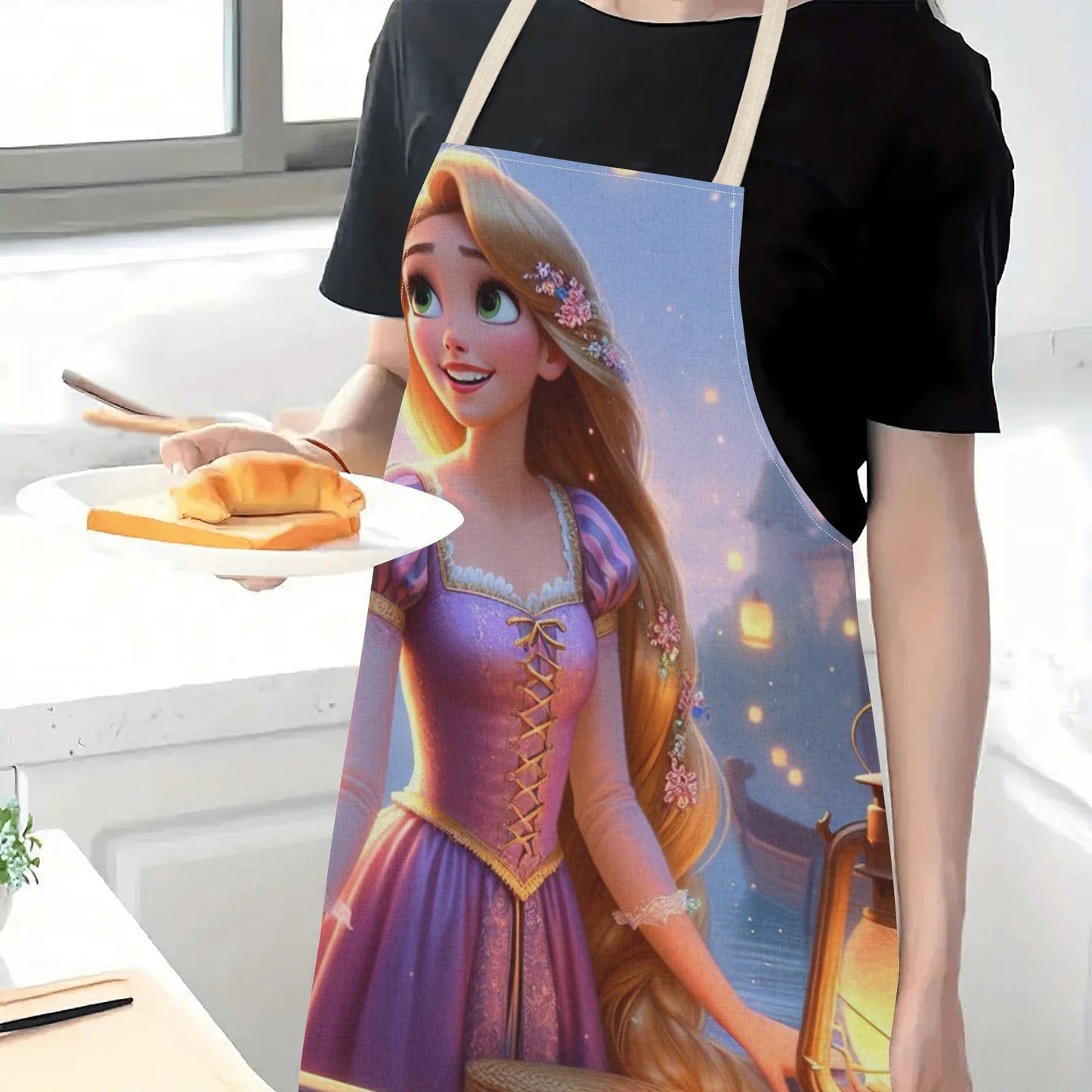 Disney has released a chic waterproof apron adorned with a charming cartoon design of Princess Elsa. This apron is not only beautiful and fashionable but also simple, making it perfect for use in hotels, supermarkets, restaurants, fruit shops, milk tea