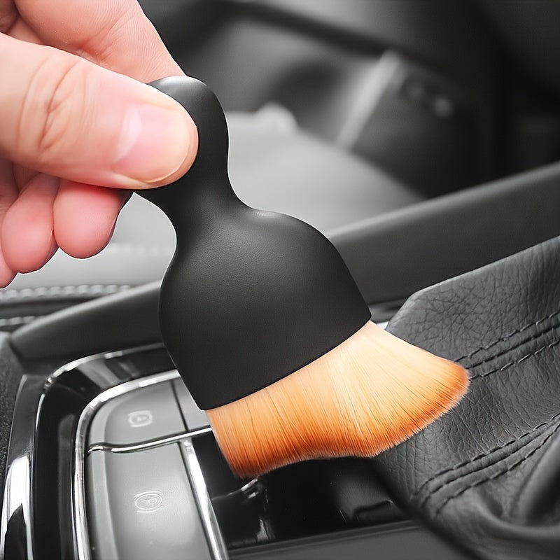 Soft bristle car detailing brush for interior dusting, suitable for auto cleaning without the need for power. Great for home and car cleaning supplies.