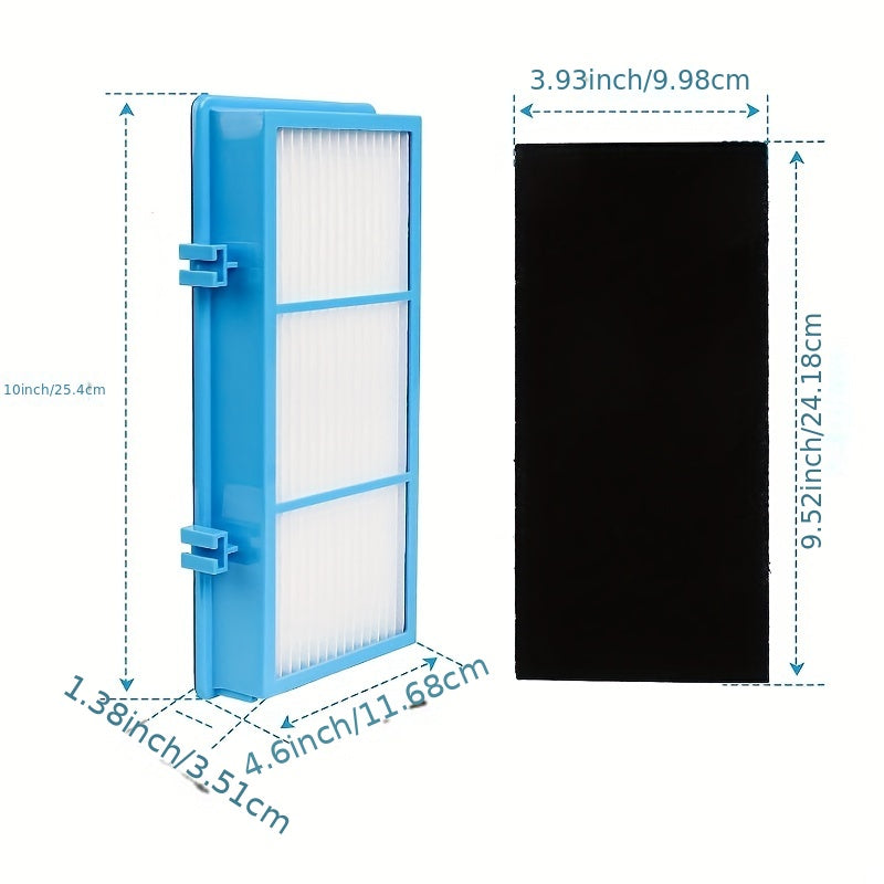 Holmes Aer1 Series Total Air Filter Replacement includes 2 HEPA filters and 4 carbon pre-filters for improved air quality and odor elimination.